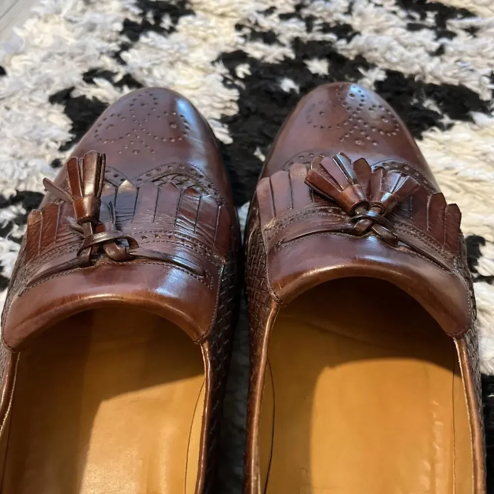 MEZLAN COZUMEL TASSEL MEN LOAFERS SIZE 10 MADE SPAIN GOOD PRE OWNED CONDITION!